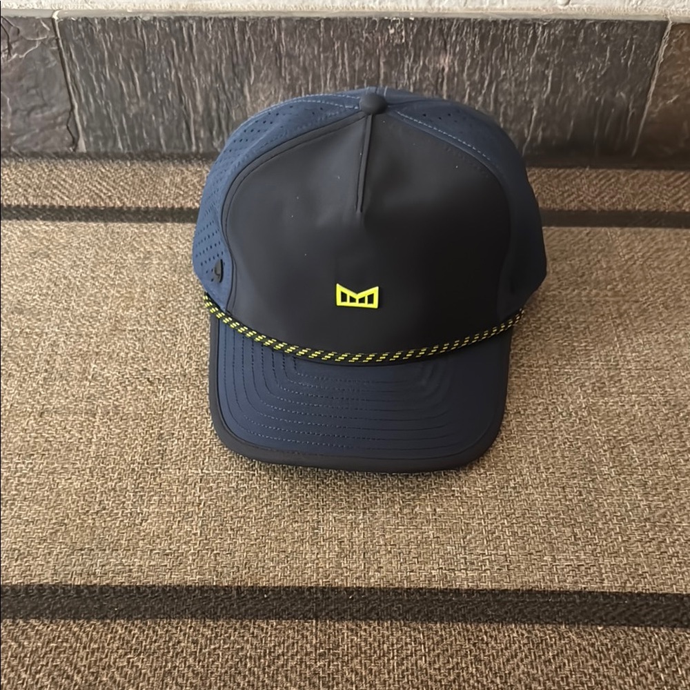 Navy Blue Cap with Yellow Logo
